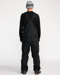 VOLCOM Roan Bib Overall Snowboard Pants in black - men's pants - detail view