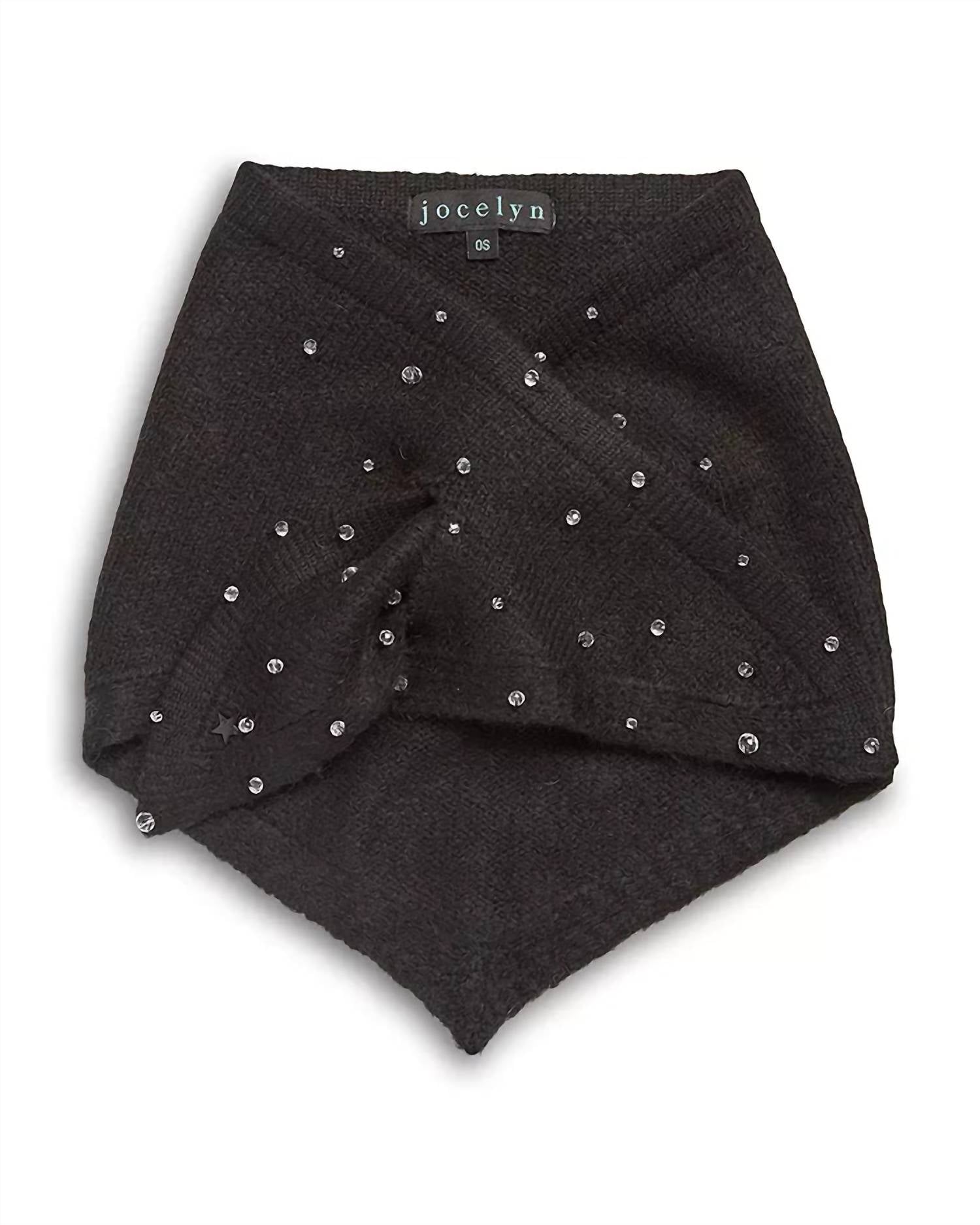 Jocelyn - Knit Triangle Pull Thru Scarf