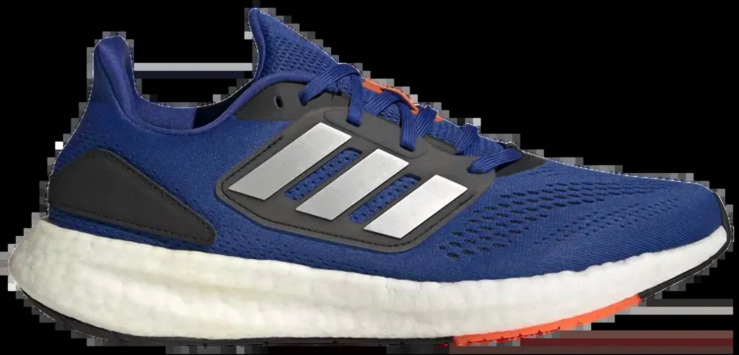 adidas Men’s PureBoost 22 Shoes in royal blue matte silver - men's sneaker - detail view
