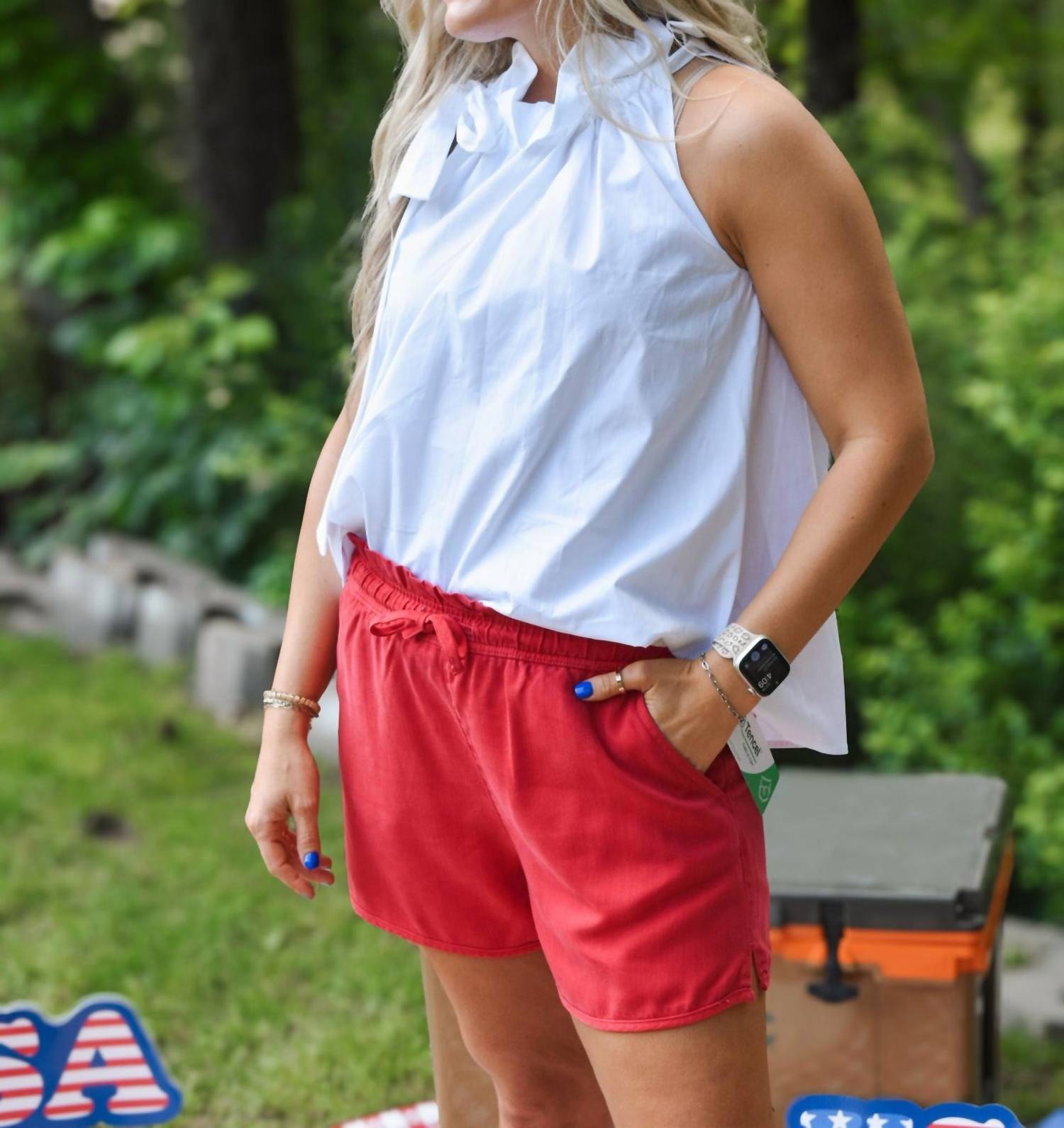 Adrienne - Vacay Countdown Bridget Ruffle Tank