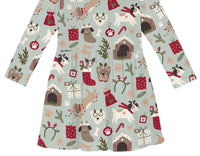 Kickee - Kid's Long Sleeve Twirl Dress With Pockets