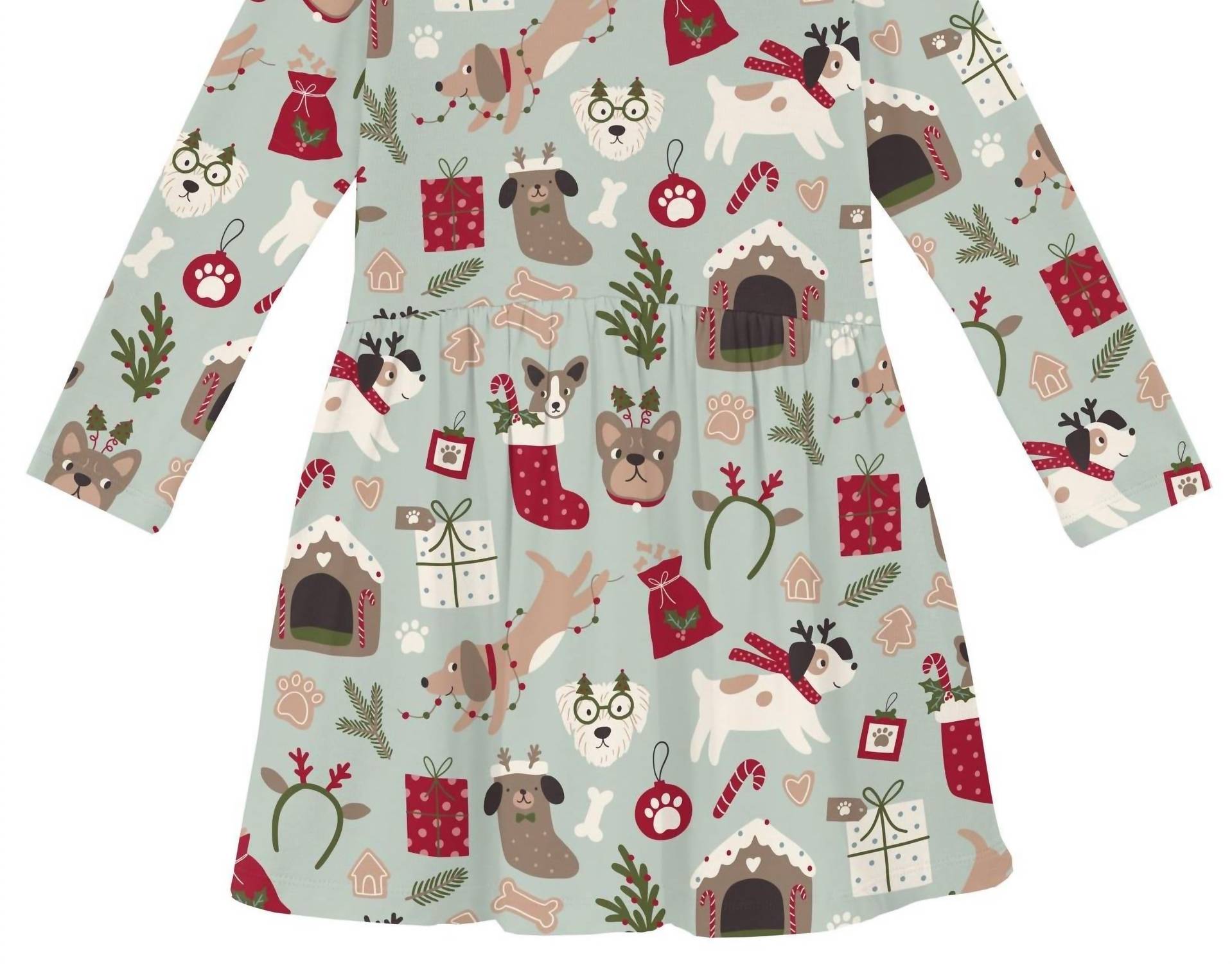 Kickee - Kid's Long Sleeve Twirl Dress With Pockets