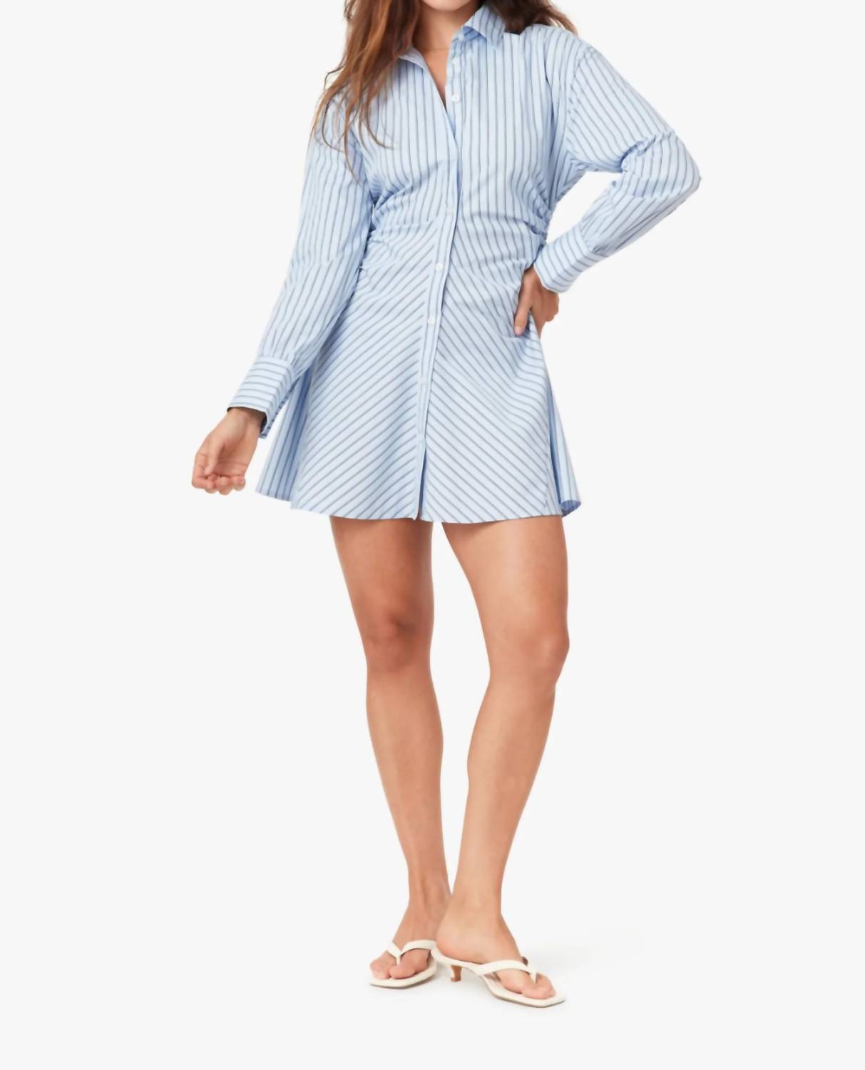 Habitual - Stripe Mini Shirt Dress