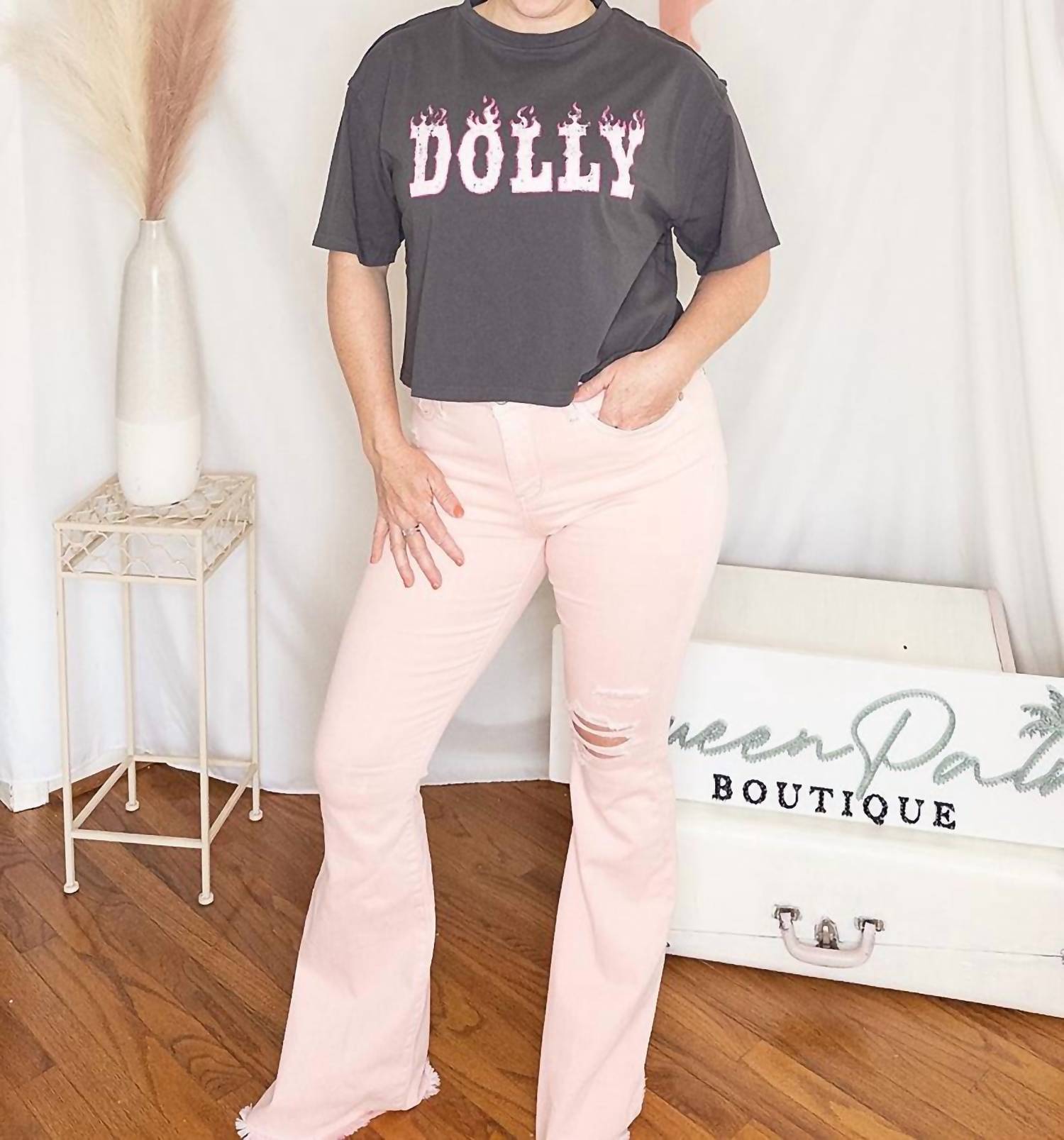 Flaming Dolly Crop Top