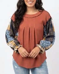 Layerz Clothing - Tammy Plaid Top