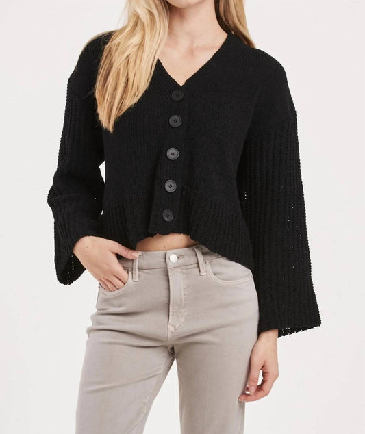 Another Love - Samira Bell Sleeve Chunky Crop Cardigan