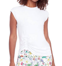 I Love Tyler Madison Cap Sleeve Top With String in white - women's shirt
