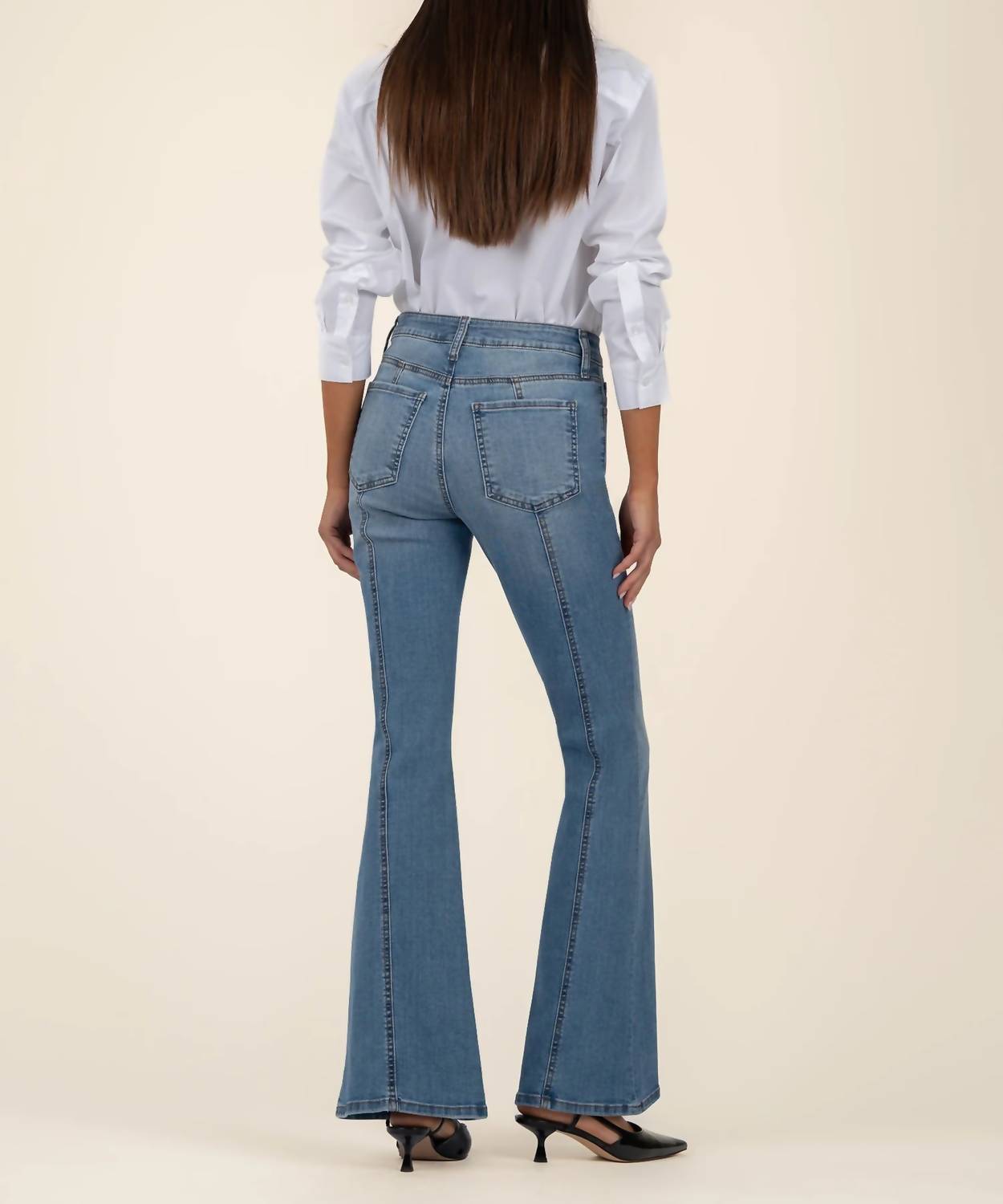 Kut From The Kloth - Ana High Rise Fab Ab Super Flare Jeans