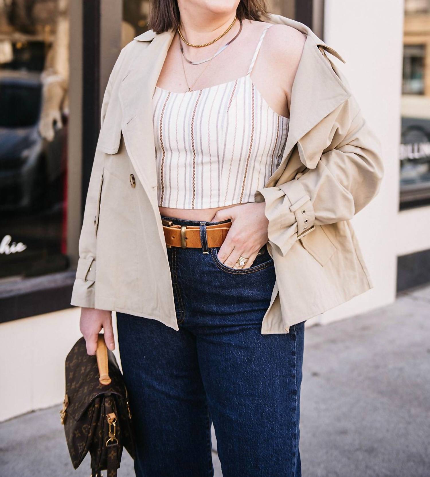 Sage The Label - Striped Crop Top