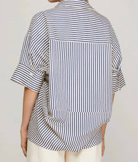 She + Sky - Oversized Striped Top