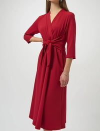 Joseph Ribkoff - Scuba Crepe Fit And Flare Midi Dress
