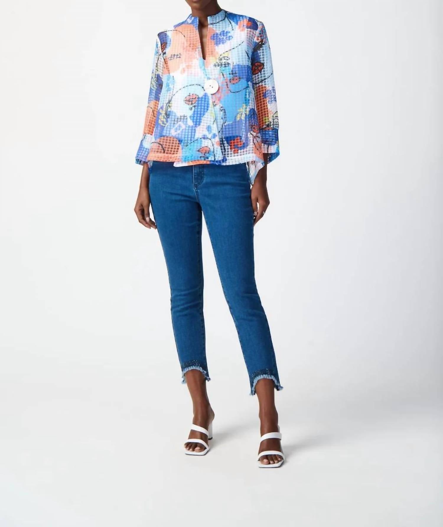 Joseph Ribkoff - EMBELLISHED HEM JEANS