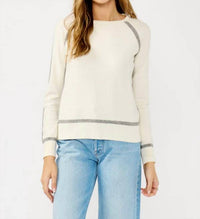 Lovestitch - Posh Border Striped Pullover Sweater