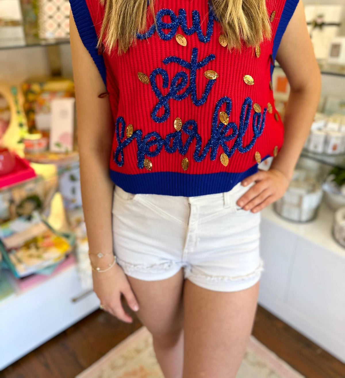 Queen Of Sparkles - Down Set Sparkle Vest