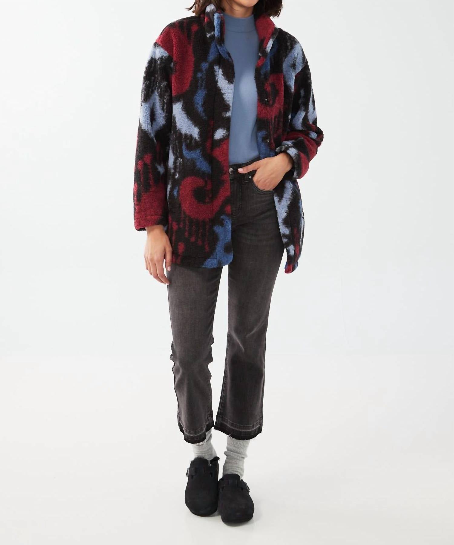 Fdj - Printed Teddy jacket