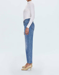 Pistola - Lexi Mid Rise Bowed Straight Jean