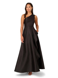 Adrianna Papell - One Shoulder Mikado Gown
