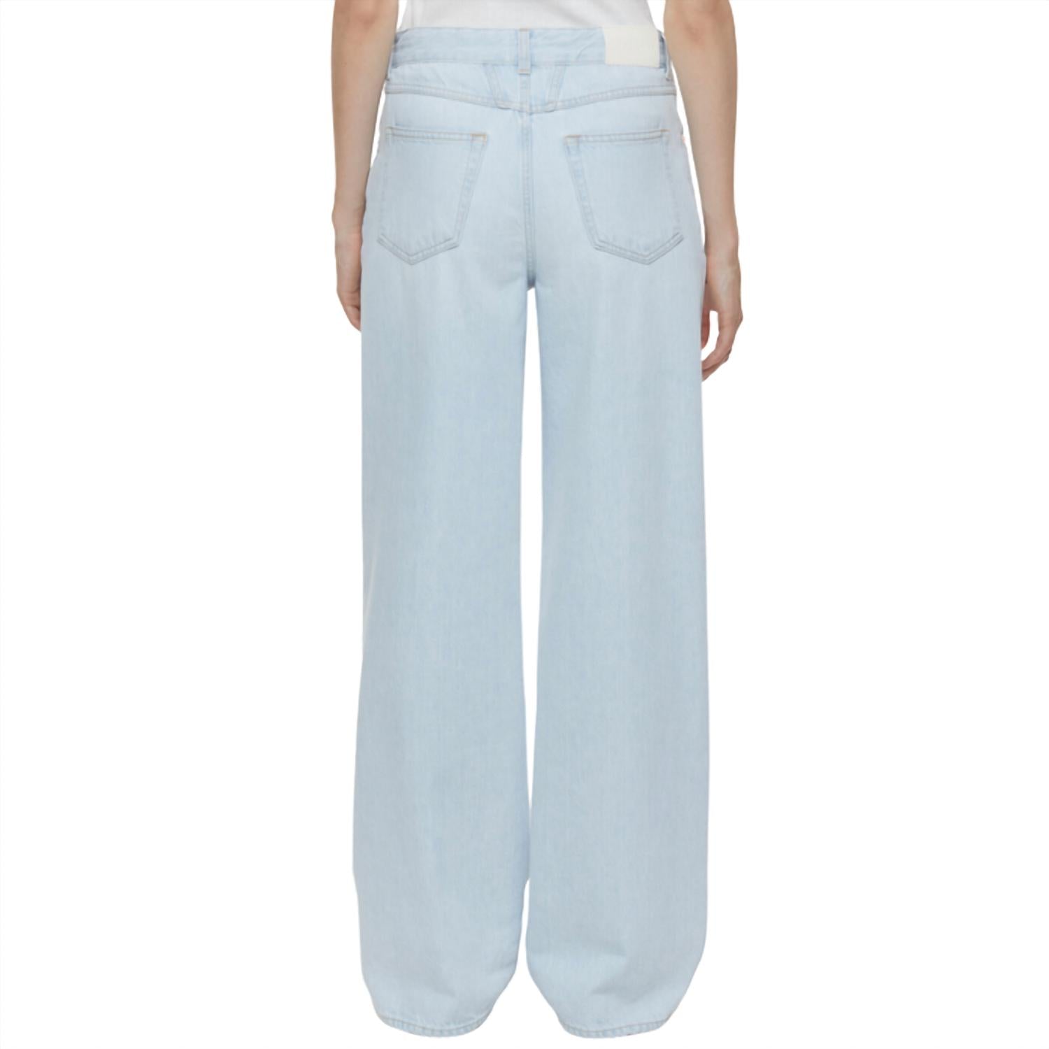 CLOSED Women's Nikka Wide Leg Jean in light blue - women's jeans - detail view