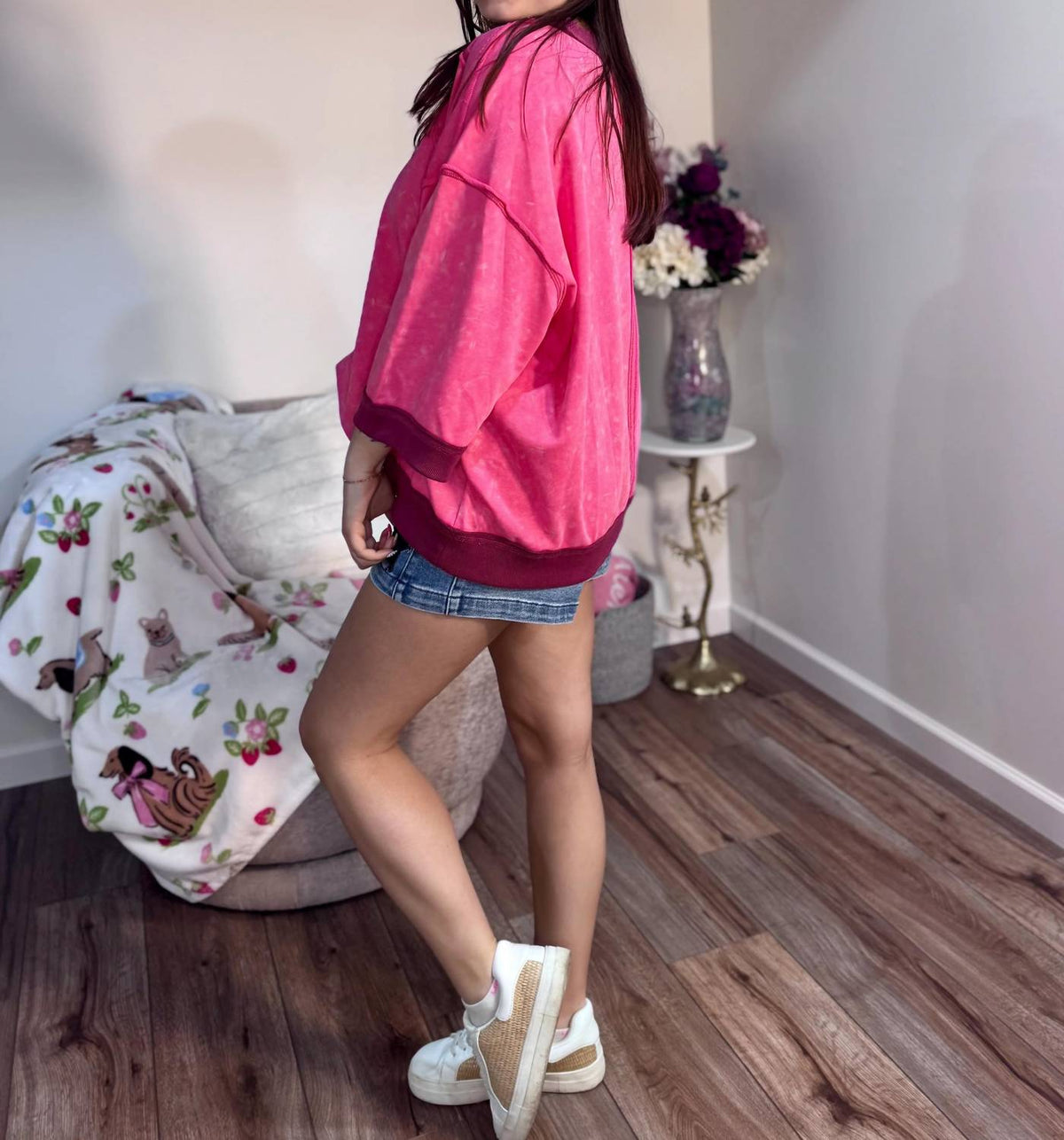 Aemi + Co - Taighan Oversized Boxy Sweatshirt Top