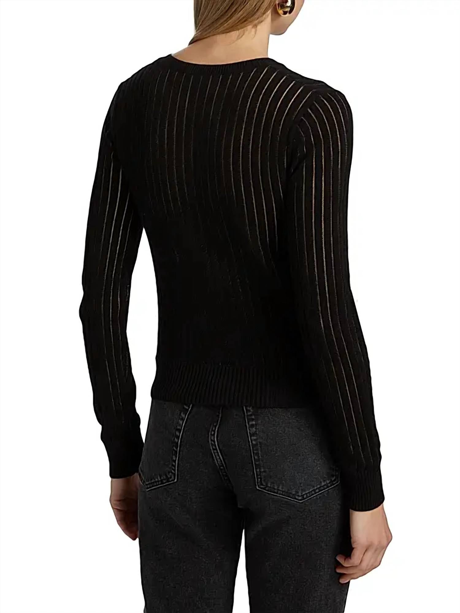 Frame - THE SHEER STRIPE SWEATER