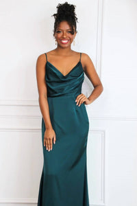 Maniju - Alice Satin Bow Back Maxi Dress