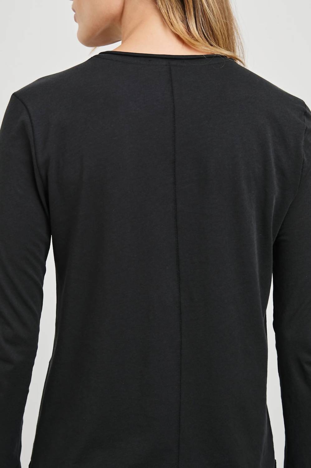 Rails Long Sleeve Crew Neck T-shirt in black - women's long sleeve top - view 4