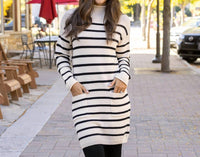 Grace And Lace - Striped Sweater Dress