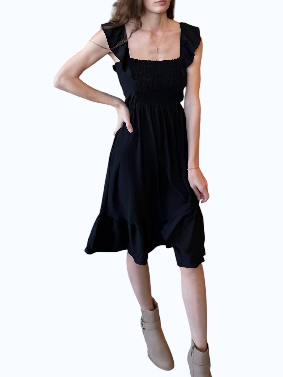 Adora - Ruffle Sleeve Dress