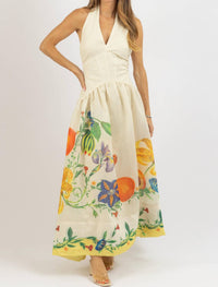 Luxxel - Dahlia Halter Maxi Dress