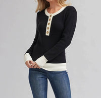Downeast - Fancy Henley Sweater