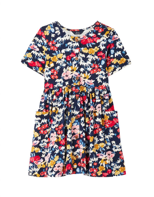 Joules - Liddie Floral Jersey Smock Dress