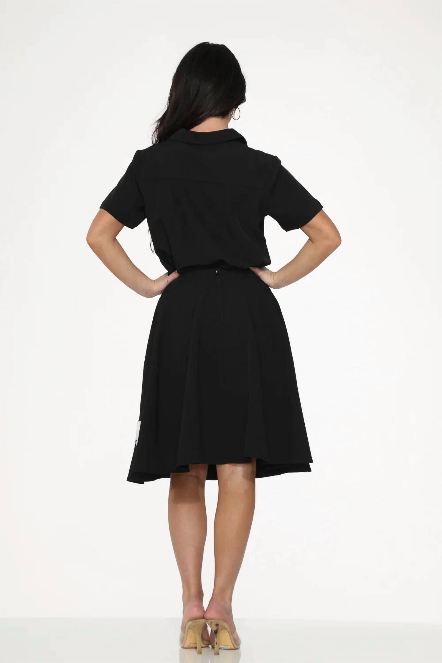 Orchid Bloom - Embroidered Poodle Skirt