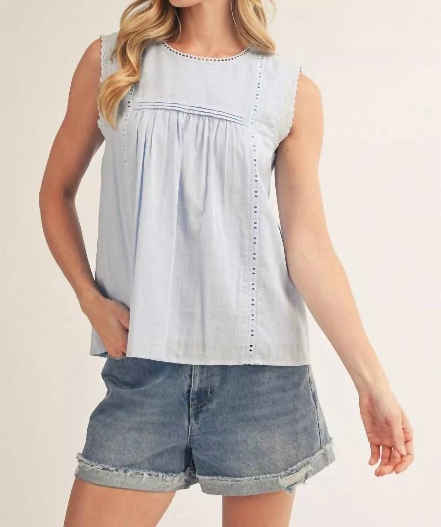 Jodifl Women's Guilty Daylight Top in blue - women's shirt