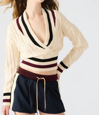 Steve Madden - Addison Faux Wrap Sweater