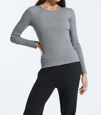 Bandier - Rivington Ribbed Long Sleeve Top