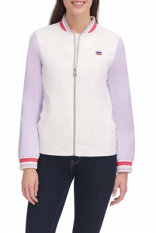 Levi'S - Color Block Poly Satin Retro Bomber Jacket