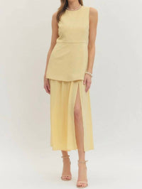 Entro - Uptown Prep Tiered Midi Dress