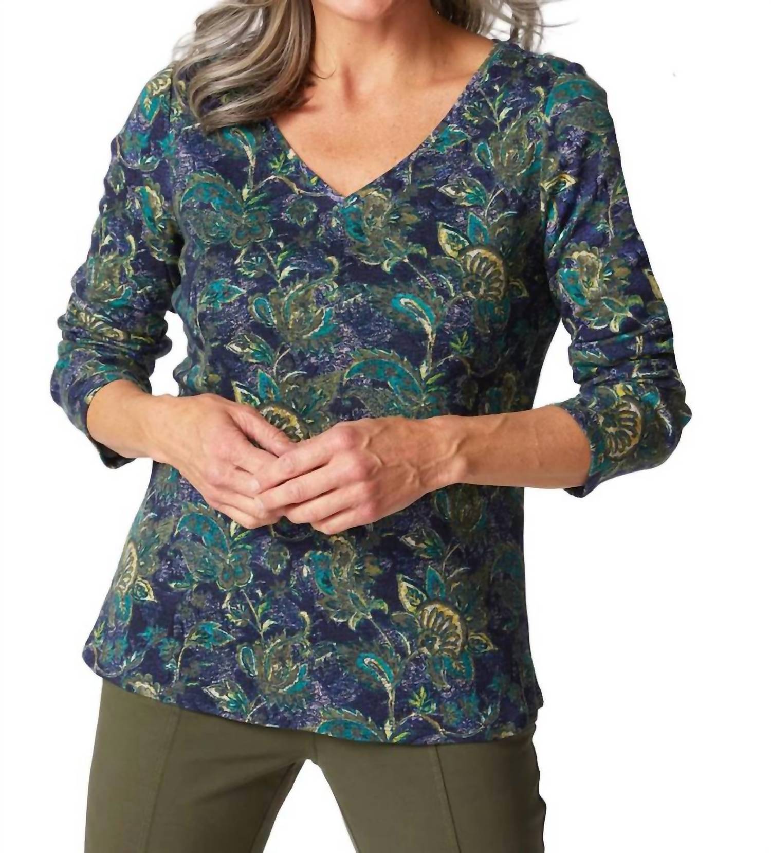Habitat - V Neck Long Sleeve Tee