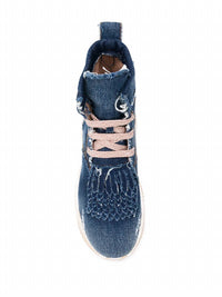 Hogan - Women's Interaction Denim High-top Sneakers Boots