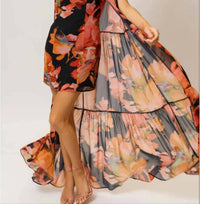 Hutch - Ailani Watercolor Floral Dress