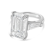 Diana M Jewels - Women's Emerald & Baguette Lab-Grown Diamond Fashion Ring (10.00 TCW) - Bold