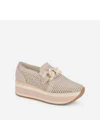 Dolce Vita Women's Buckle Nubuck Perf Sneaker in sand - women's sneaker