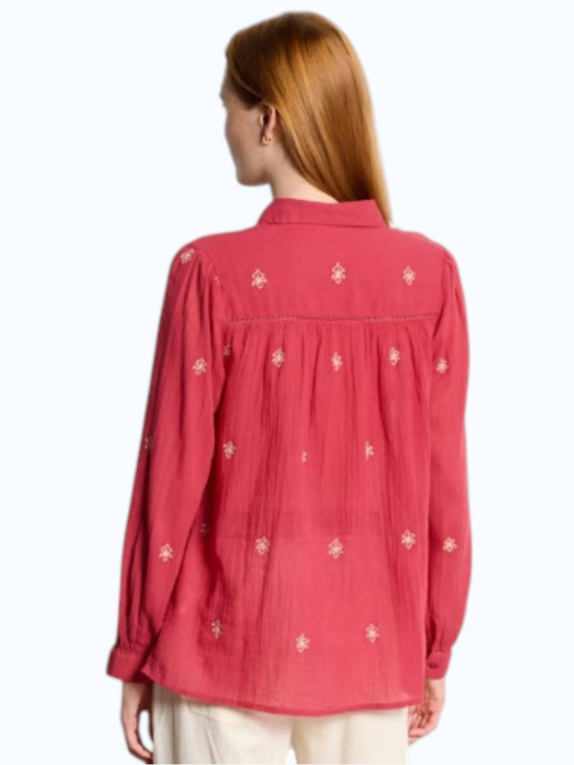 Maison Hotel Rani Shirt in raspberry - women's shirt - detail view