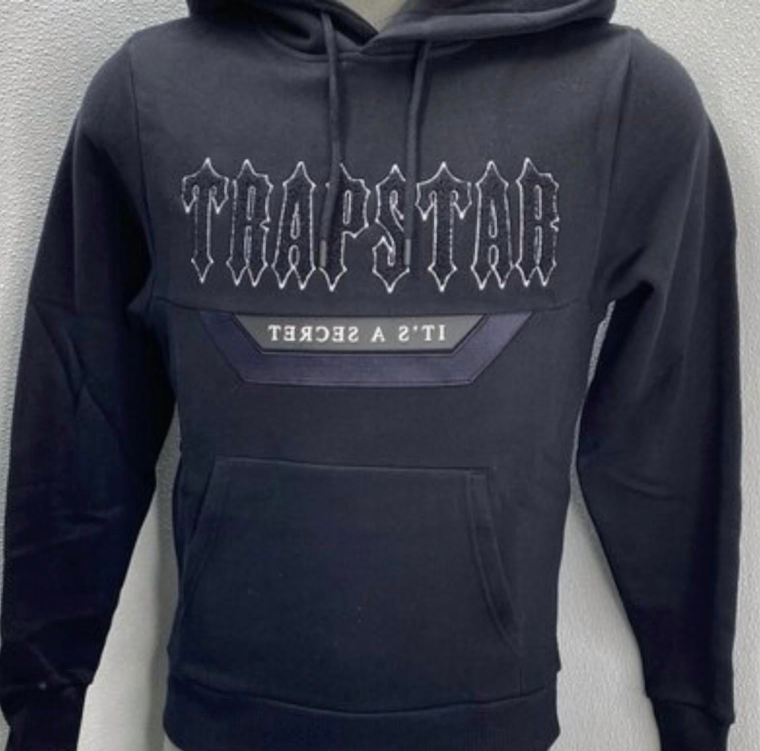 Trapstar Men’s Chenille Decoded Panel Tracksuit Set in black - men's item