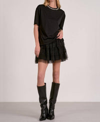 ELAN Million Bucks Tee in black - women's t-shirt
