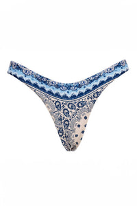 AGUA BENDITA Avy Atma Reversible Bikini Bottom in blue - women's swimwear - view 4
