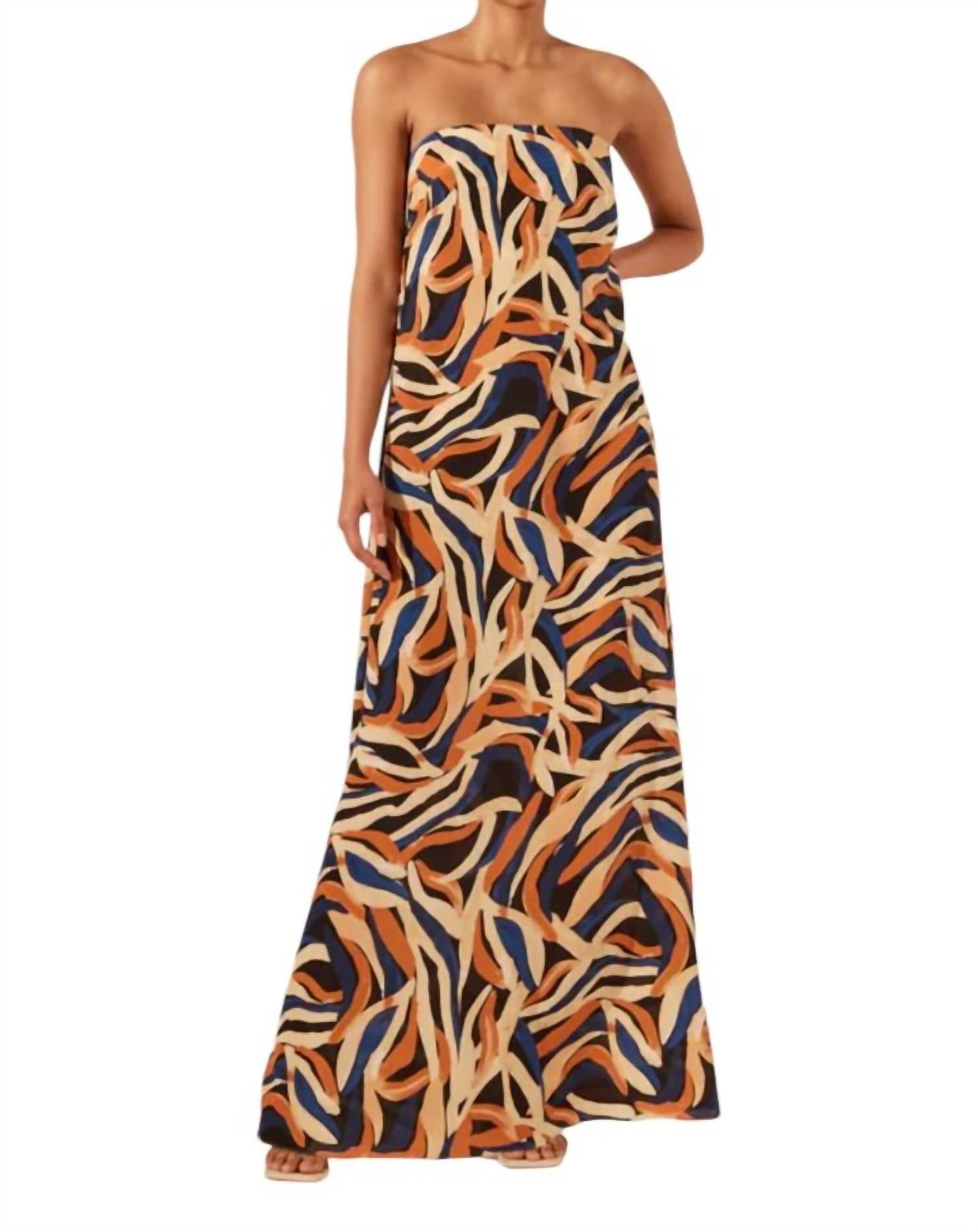 Shona Joy - PALMA SILK STRAPLESS COLUMN MAXI DRESS