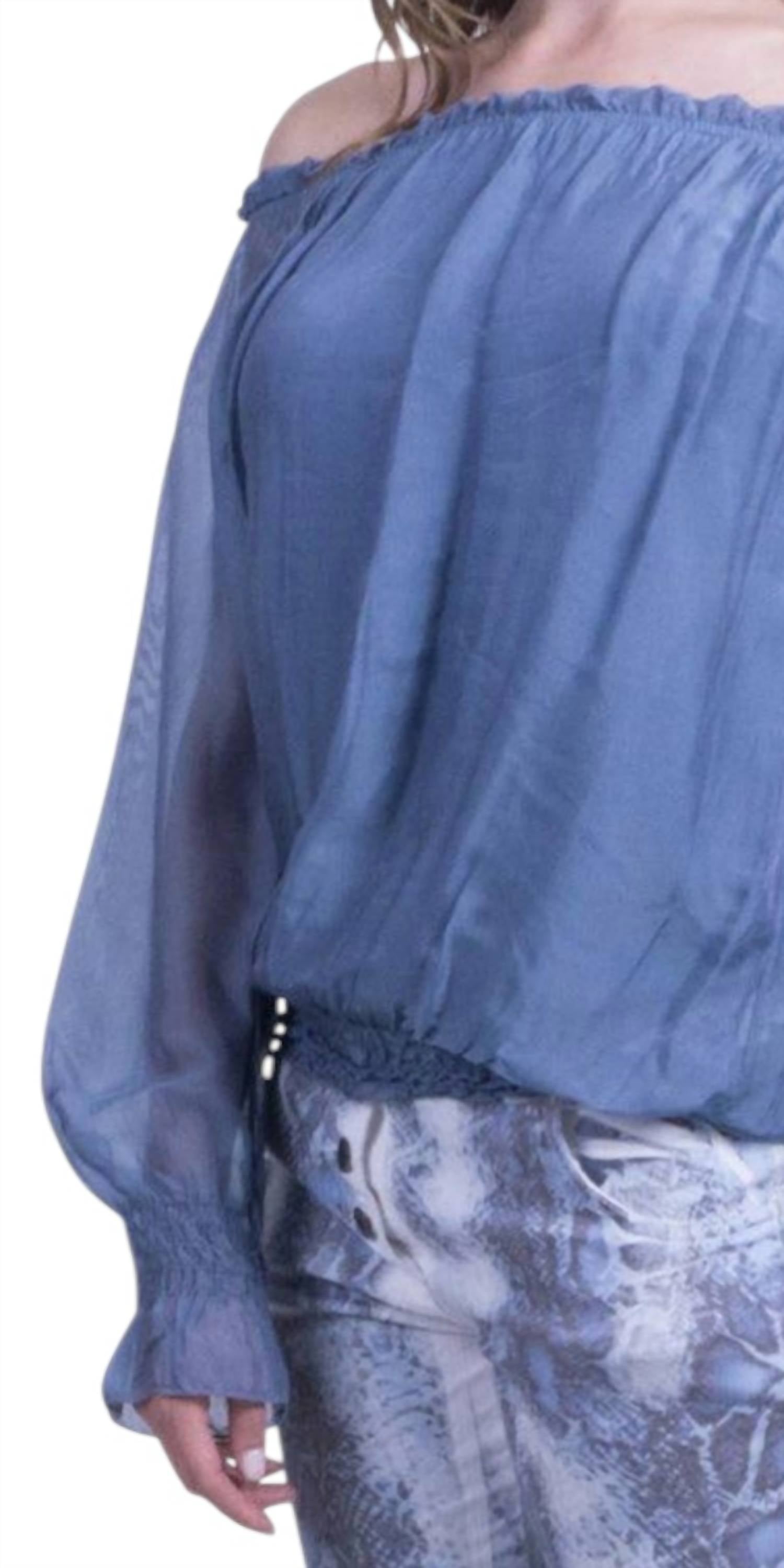 Gigi Moda - Virginia Long Sleeve Off-shoulder Top