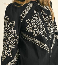 En Merci - Western Embroidered Top