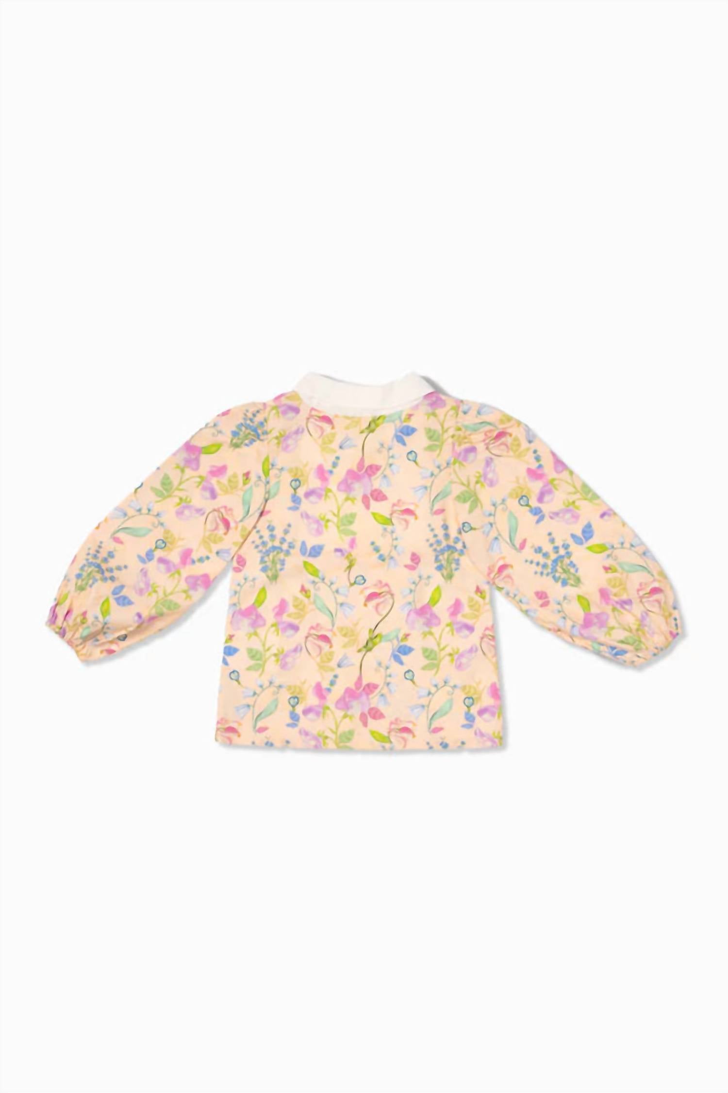 Sasha+Z - Girls Floral Cotton Poplin Top